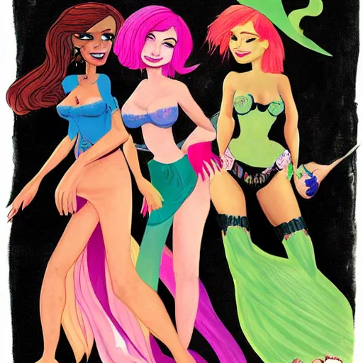 Image similar to Party Witches by Chris Sanders