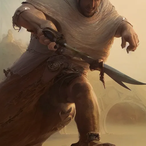 Prompt: portait of a adam sandler swinging his long sword, front game card, drark, marvel comics, dark, intricate, highly detailed, smooth, artstation, digital illustration by ruan jia and mandy jurgens and artgerm and wayne barlowe and greg rutkowski and zdislav beksinski