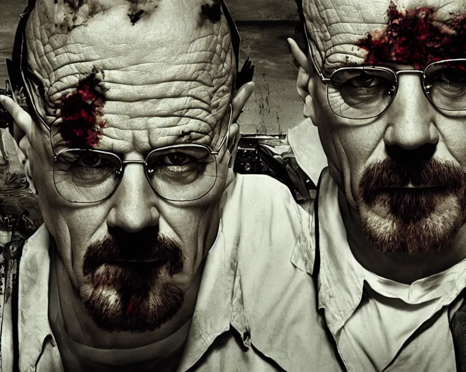 Image similar to breaking bad as a horror movie