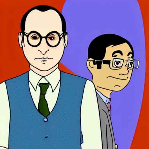 Image similar to buster bluth, from arrested development, animated by hayao miyazaki
