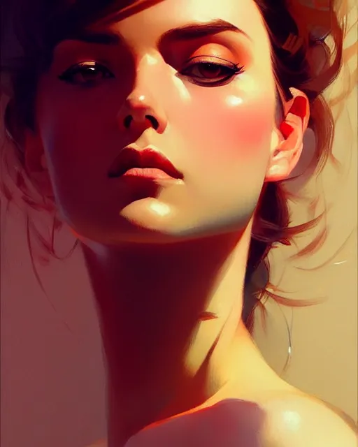 Prompt: stylized portrait of an artistic pose, composition, young fancy lady, realistic shaded, fine details, realistic shaded lighting poster by ilya kuvshinov, magali villeneuve, artgerm, jeremy lipkin and michael garmash and rob rey