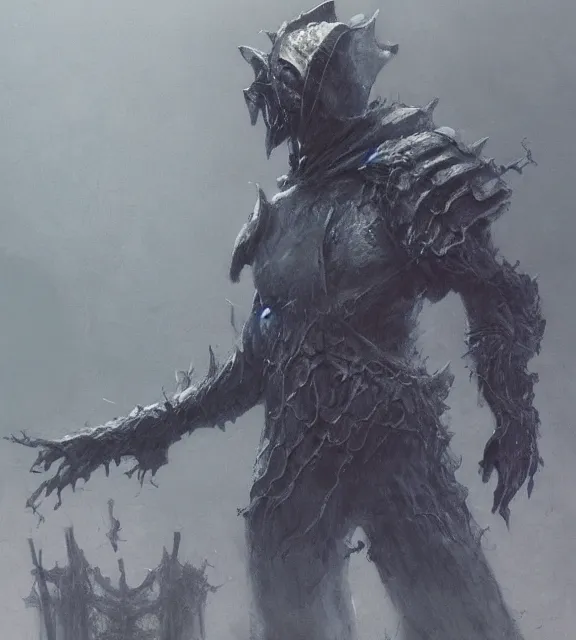 Prompt: abyss watcher concept, beksinski, age of sigma art, frank franzetta, ruan jia, dark soul armor concept, trending on artstation, wayne barlowe, adrian smith fantasy art, elden ring art, the hobbit art, lord of the ring art, infinity blade armor