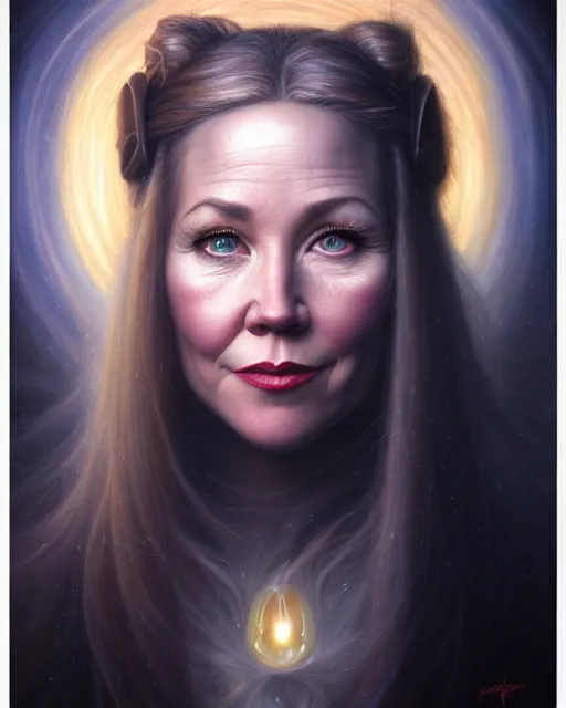 Image similar to detailed portrait of christina applegate apple!! gate! by tomasz alen kopera and peter mohrbacher and johanna martine! and margaret keane! coherent luminescent