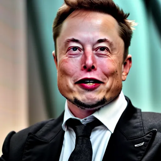 Image similar to elon musk before he had money to fix his male pattern baldness, cinematic 8 k, depth of field.