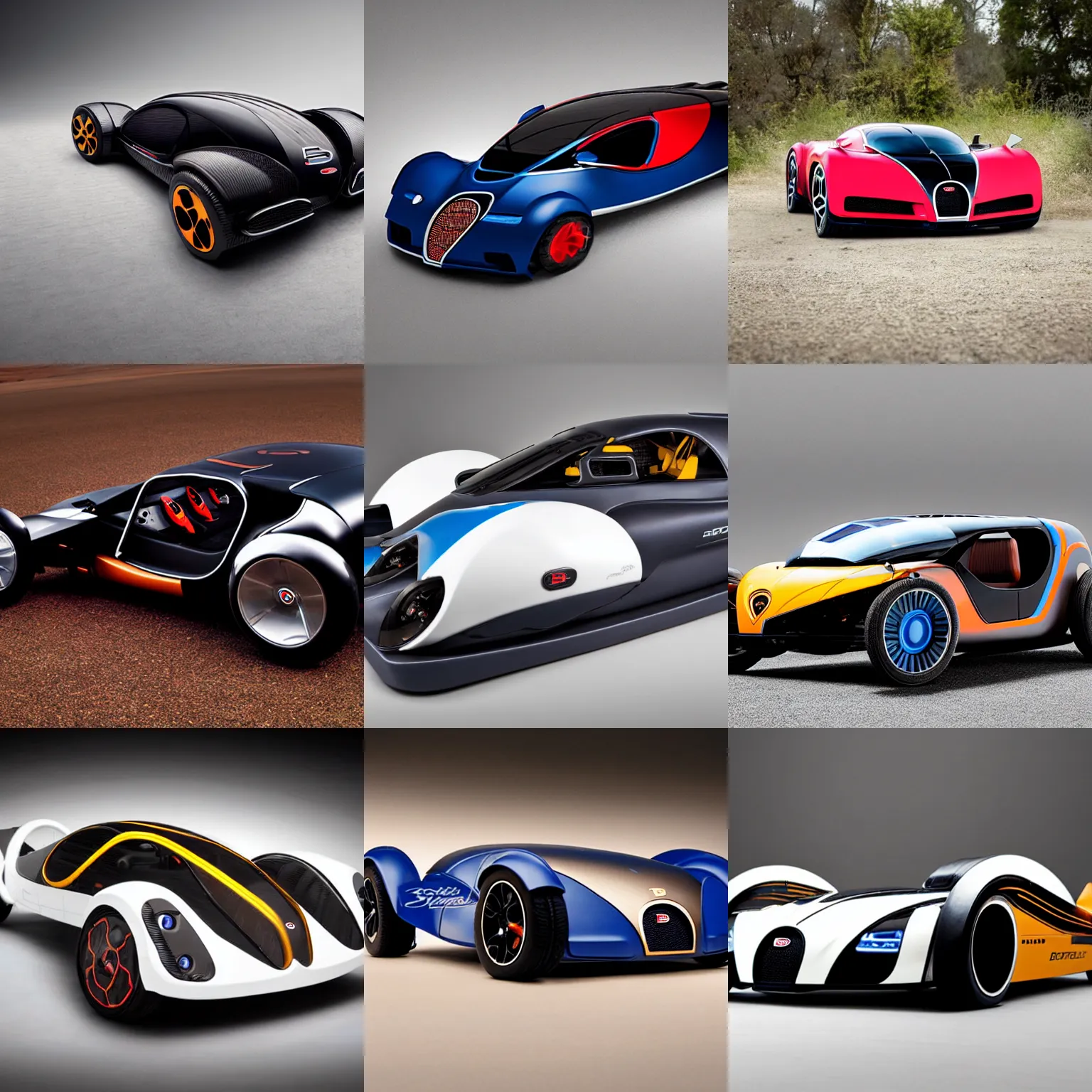 Image similar to supercharged bugatti hovercar, solar punk product photo