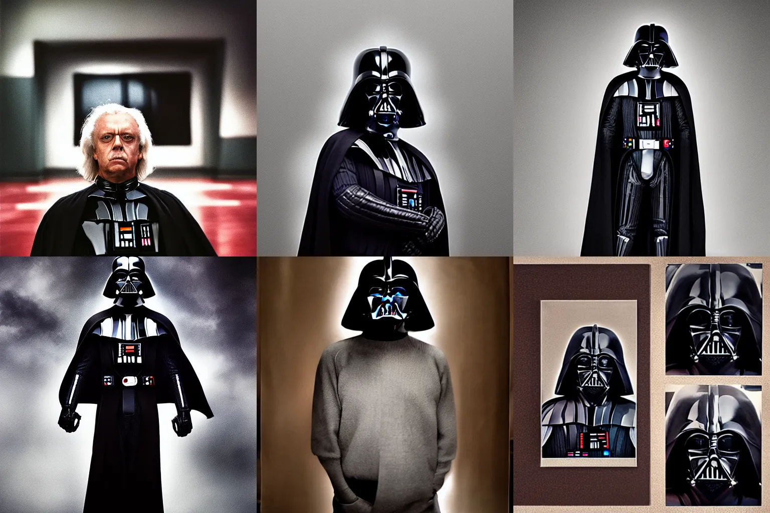 Image similar to a portrait of darth vader in the style of annie leibovitz, award winning photograph