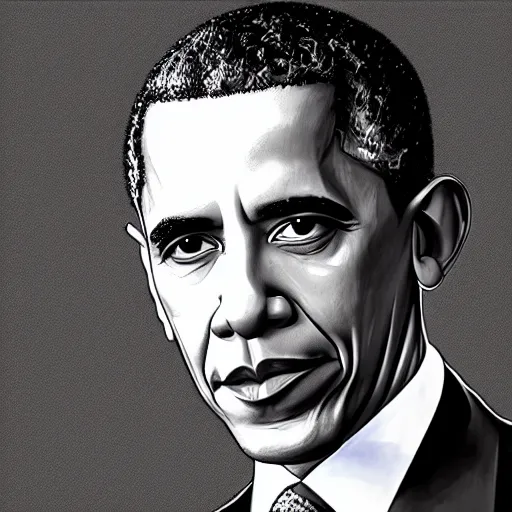 Image similar to uncanny police sketch of president obama