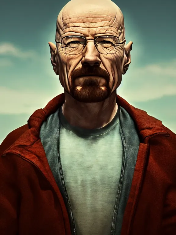 Prompt: portrait art of Walter White 8k ultra realistic , lens flare, atmosphere, glow, detailed,intricate, full of colour, cinematic lighting, trending on artstation, 4k, hyperrealistic, focused, extreme details,unreal engine 5, cinematic, masterpiece