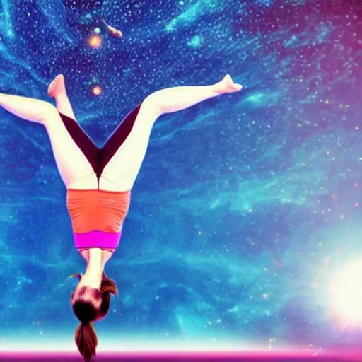 Prompt: emma watson as yoga instructor in space, trending high quality art station, cinematic shot, magical colors and atmosphere, perfect composition, coherent, realistic, professional 8 k