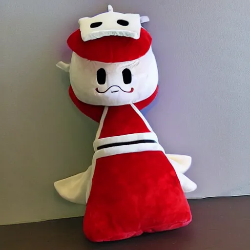 Image similar to cute fumo plush of the party tank whose shield can withstand the toughest attacks, anime knight girl
