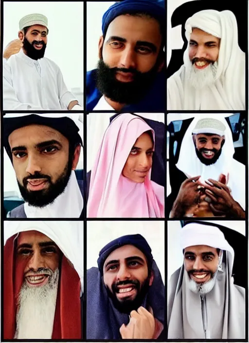 Prompt: the prophet mohammed instagram thirst trap photo shoot, perfect faces