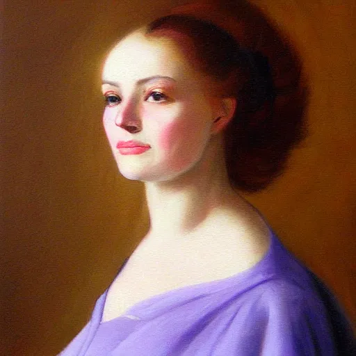 Prompt: portrait of beautiful woman by doris zinkeisen