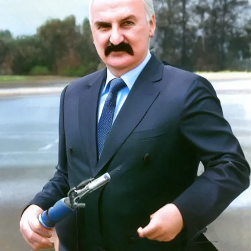 Prompt: Alexander Lukashenko as a genie