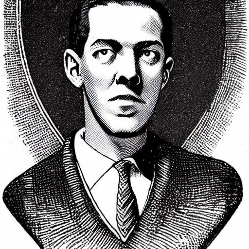 Prompt: a hero made by H P Lovecraft