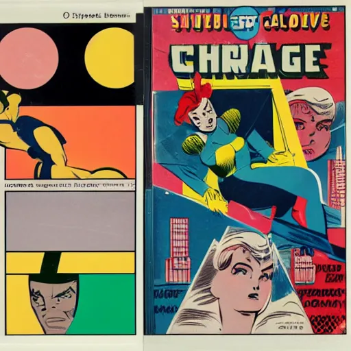 Image similar to silver age comics color palette