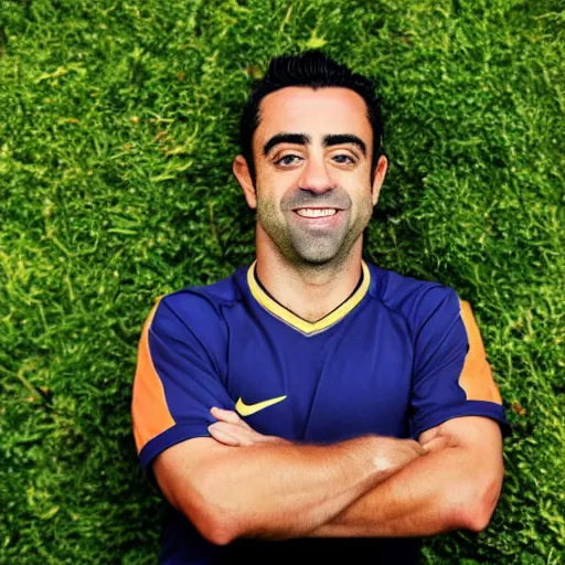 Prompt: high quality photograph of Xavi Hernandez as a professional gardener posing for camera