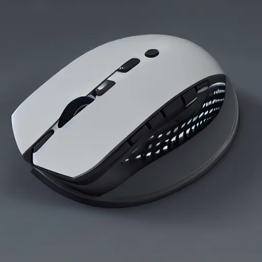 Prompt: futuristic computer mouse, product design, sci-fi, studio lighting, unreal engine 5, product concept
