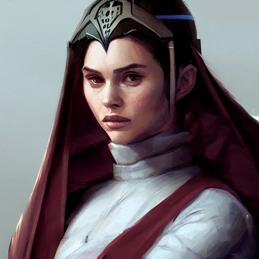 Image similar to portrait of a woman by greg rutkowski, padme amidala, star wars expanded universe, she is about 2 0 years old, highly detailed portrait, digital painting, artstation, concept art, smooth, sharp foccus ilustration, artstation hq