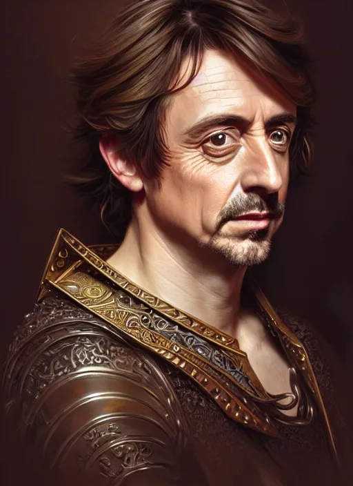 Image similar to portrait of richard hammond, d & d, fantasy, intricate, elegant, highly detailed, digital painting, artstation, concept art, smooth, sharp focus, illustration, art by artgerm and greg rutkowski and alphonse mucha