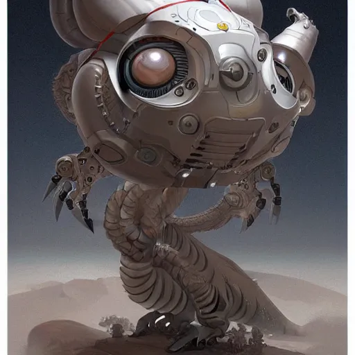 Prompt: a mechanical robot with camera lens eyes in the shape of a cute fat obese dragon, intricate, highly detailed, artstation, concept art, smooth, sharp focus, art by artgerm and greg rutkowski