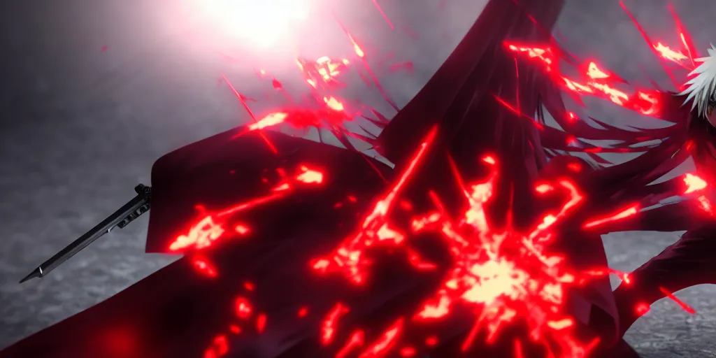 anime hellsing, demon, allucard, combat, fighting