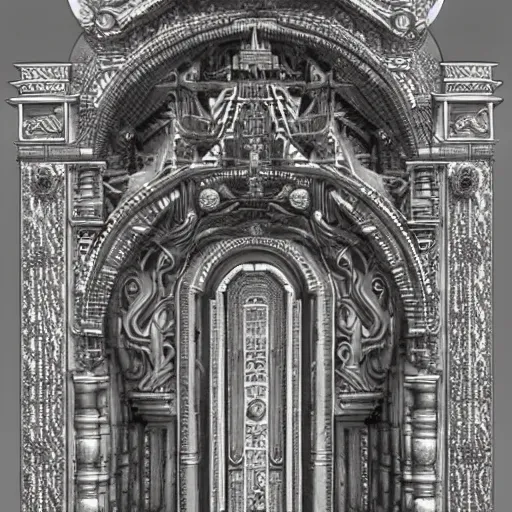 Image similar to a celestial gate. hyper detailed.