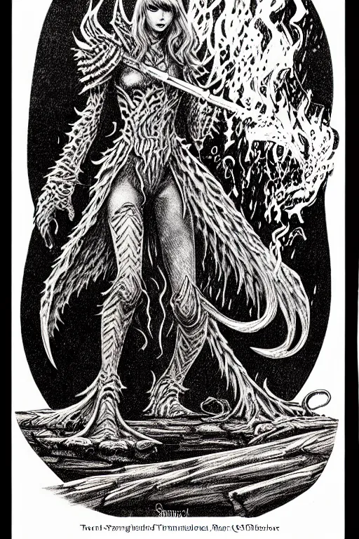 Image similar to taylor swift smoke elemental as a d & d monster, full body, pen - and - ink illustration, etching, by russ nicholson, david a trampier, larry elmore, 1 9 8 1, hq scan, intricate details, inside stylized border