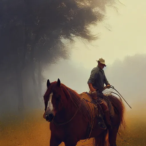 Image similar to a man carries a horse, hyperrealism, no blur, 4 k resolution, ultra detailed, style of ron cobb, adolf hiremy - hirschl, syd mead, ismail inceoglu, rene margitte