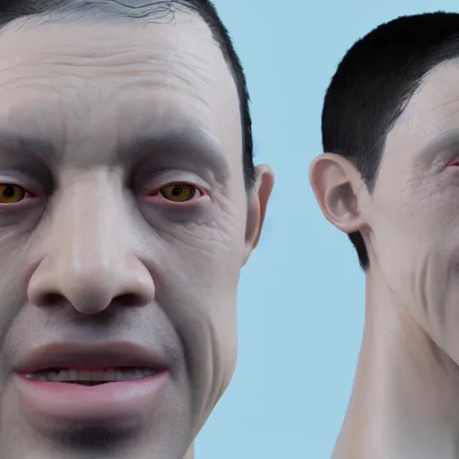 Prompt: the ugliest person ever, realistic, award winning, detailed, 8k, studio lighting, HD, hyper realistic, unreal engine, octane render, cycles render,