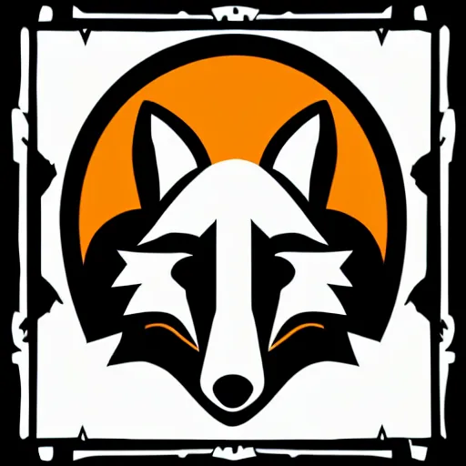 Image similar to a vector logo of a fox with candle head