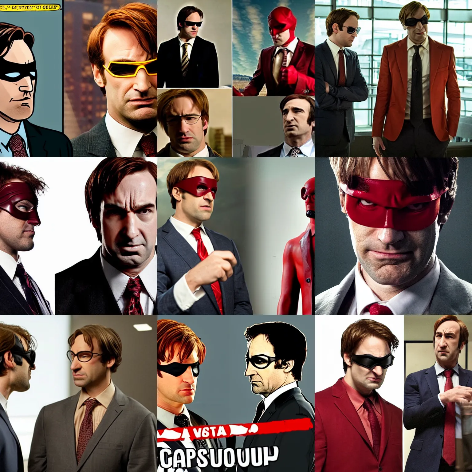 Prompt: matt murdock vs saul goodman