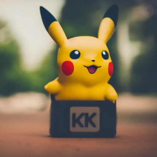 Prompt: high quality photo of pikachu, photography 4k, f1.8 anamorphic, bokeh, 4k, Canon, Nikon