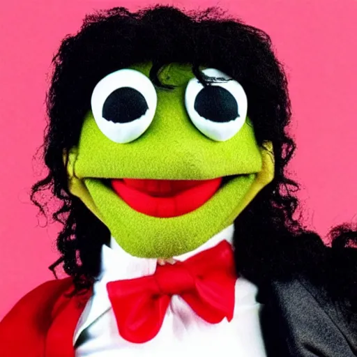 Image similar to Michael Jackson as a muppet