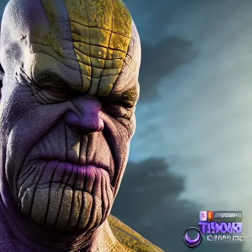 Prompt: Thanos merged with homer simpson, ultra realistic, concept art, intricate details, dark, highly detailed, photorealistic, octane render, 8k, unreal engine