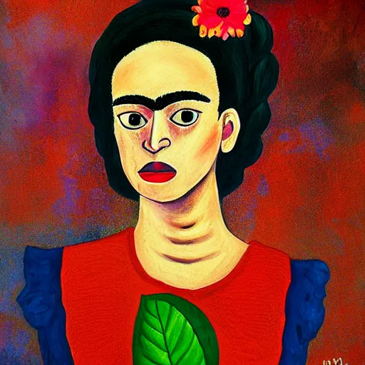 Prompt: a painting about loss in the style of frida kahlo