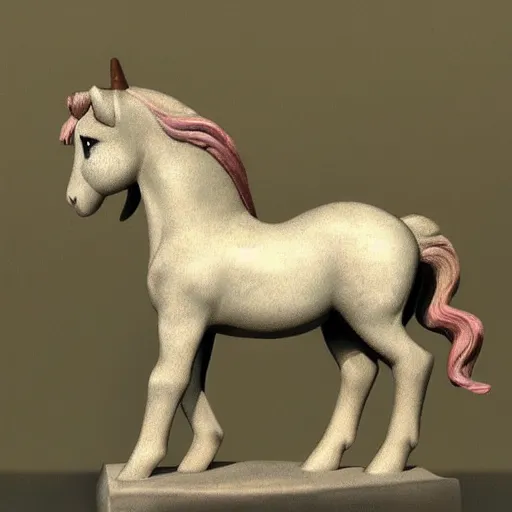 Image similar to ancient greek art style my little pony