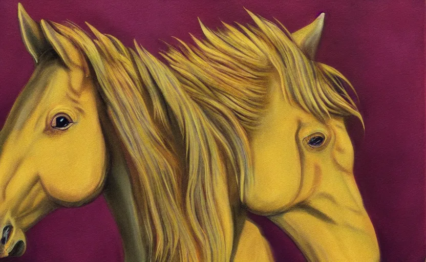 Image similar to Fantasy painting horse , highly detailded