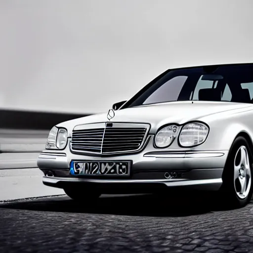 Image similar to mercedes w 2 0 4 2 5 0 in black, photo from advertisement, 8 k hyper realism