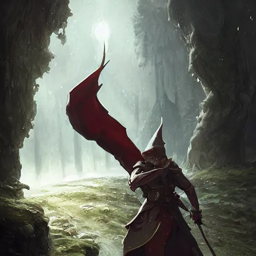 Image similar to Cristiano Ronaldo as a elf in dnd world, epic scene, greg rutkowski