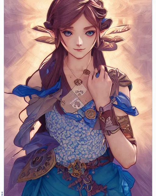 Image similar to if link was a real boy, beautiful shadowing, 3 d shadowing, reflective surfaces, 8 k, beautifully detailed pencil illustration, intricate, epic composition, masterpiece, bold complimentary colors. stunning masterfully illustrated by artgerm, range murata, alphonse mucha