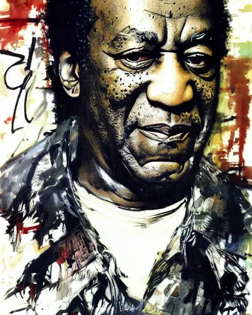 Image similar to bill cosby portrait by yoji shinkawa