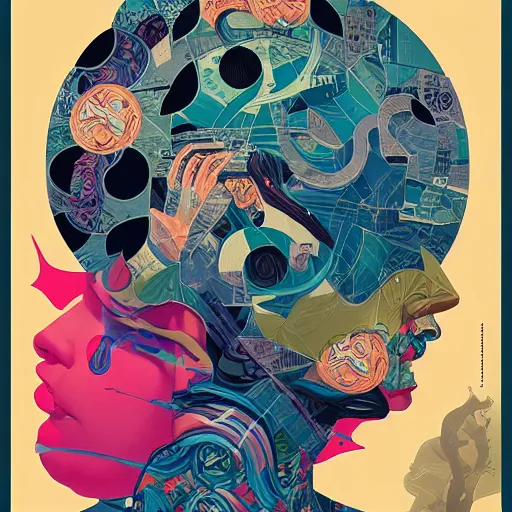 Prompt: portrait of godel's incompleteness theorem, by tristan eaton, victo ngai, peter mohrbacher, artgerm,