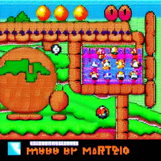 Image similar to beautiful super mario world