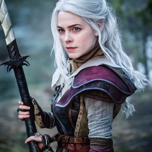 Image similar to Freya Allan as Ciri