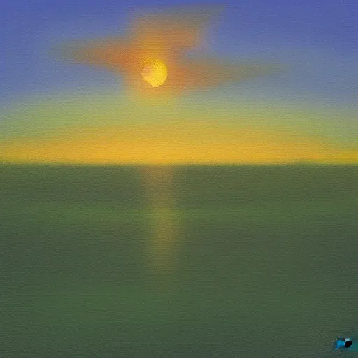 Image similar to sunrise in the everglades, oil painting, minimalist, digital art, 8 k photo