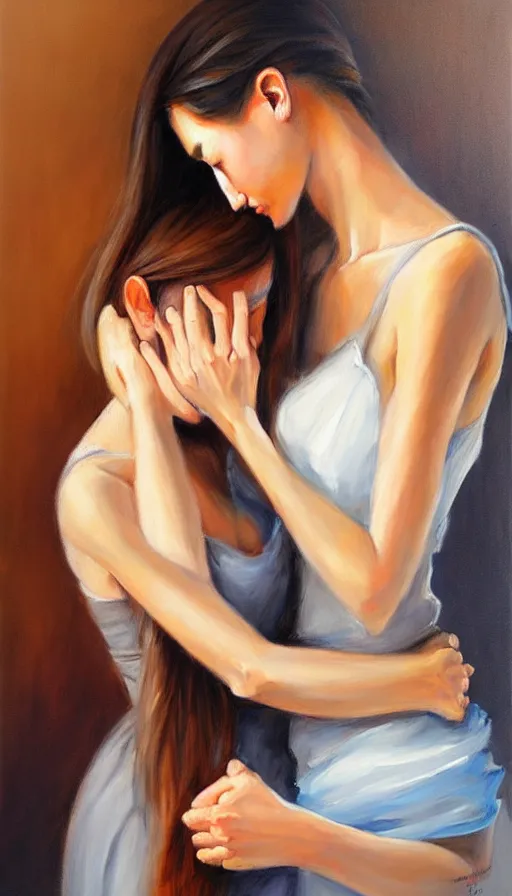 Prompt: the two complementary forces that make up all aspects and phenomena of life, by Emilia Wilk