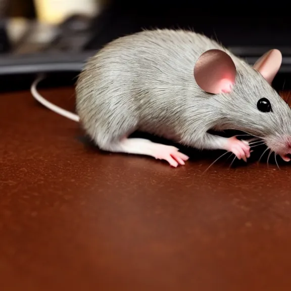 Image similar to photo of a gaming mouse made from a real mouse