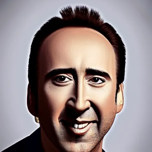 Prompt: a bee with nic cage's face instead of a bee face, hd award winning photo