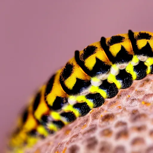 Image similar to macrophoto of a caterpillar head, photography,