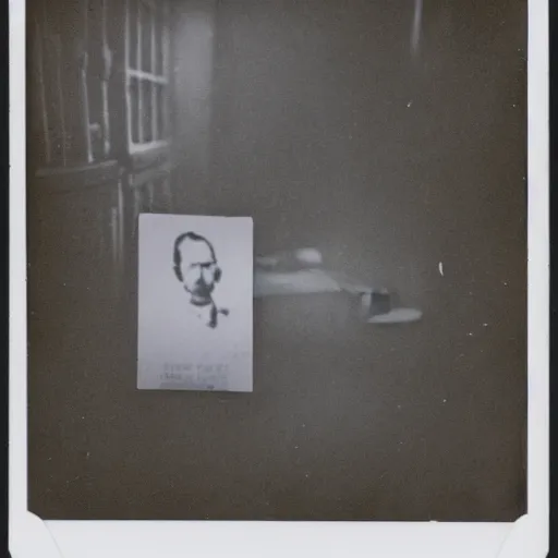 Image similar to Polaroid photograph of a crime scene of the serial killer Jack the Ripper, unsettling, creepy, horrific, gruesome, hyper detailed, high contrast